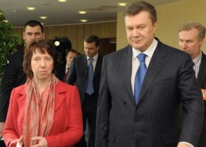 UKRAINE PRESIDENT AND ASHTON