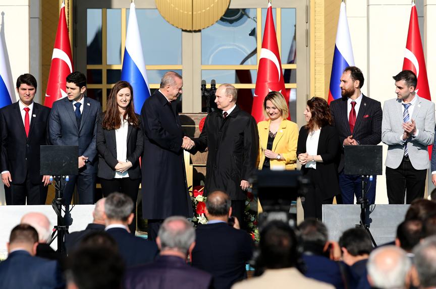 Putin & Erdogan lay foundation of Akkuyu Nuclear Plant in Mersin with a ceremony