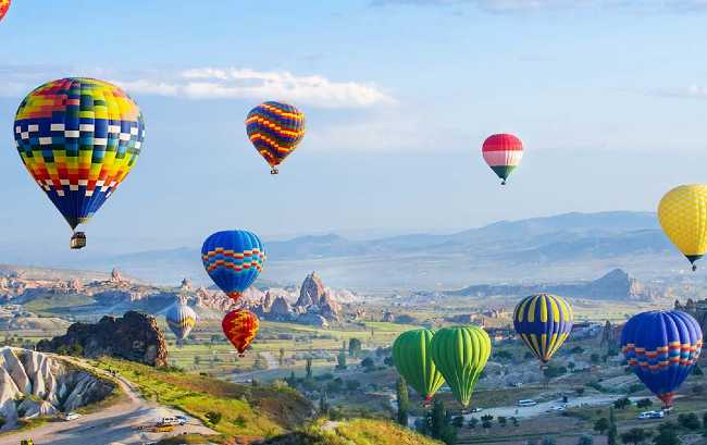 UKRAINE TOURISTS COME TO CAPPADOCIA