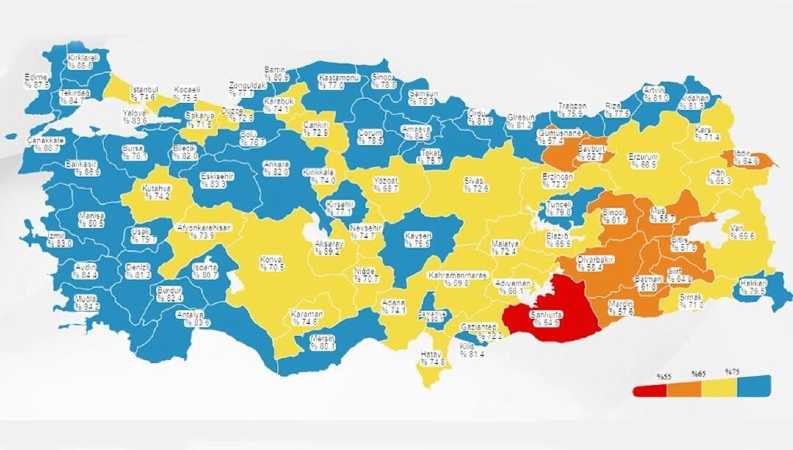 COVID 19 IN TURKEY MAP (1)