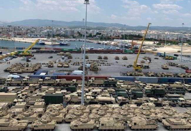 USA DEPLOYS EQUIPMENT AT DEDEAGAC GREECE
