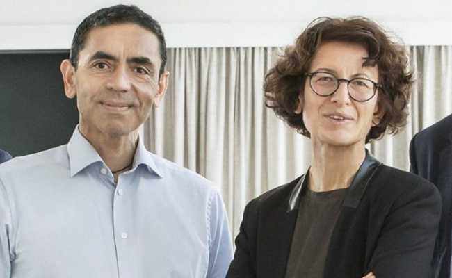 PHOTOS OF BIONTECH FOUNDERS ON EURO BANKNOTES