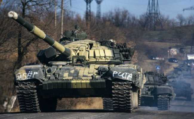 RUSSIAN TANKS IN DONBASS