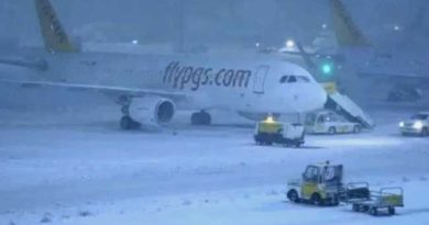 SNOW AT SABIHA GOKCEN AIRPORT