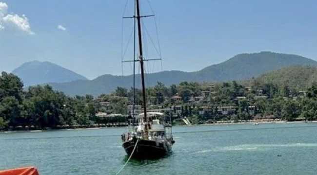BOAT SAVED BY COAST GUARD IN FETHIYE
