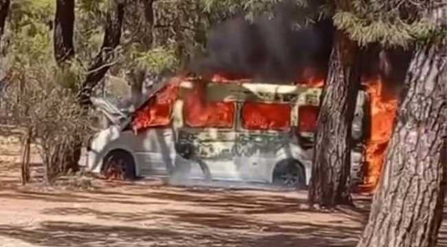 VAN BURNED IN ANTALYA