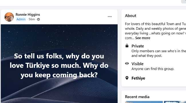 FACEBOOK COMMENT ABOUT TURKEY